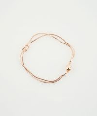 ノットスネークダブルチェーンマグネットブレスレット