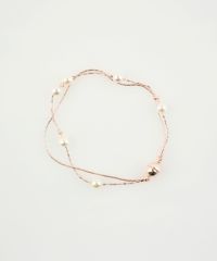 ステーションパールダブルチェーンマグネットブレスレット