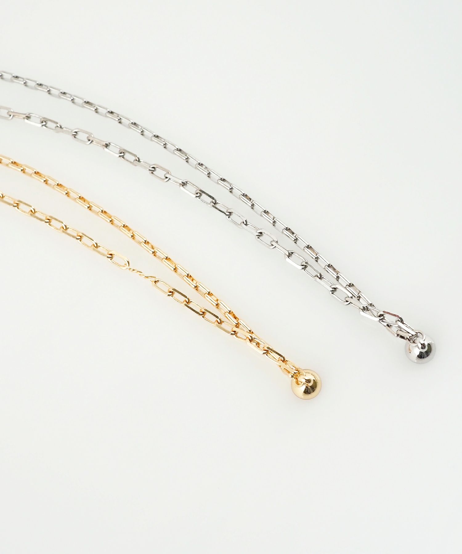 アズキダブルチェーンマグネットブレスレット