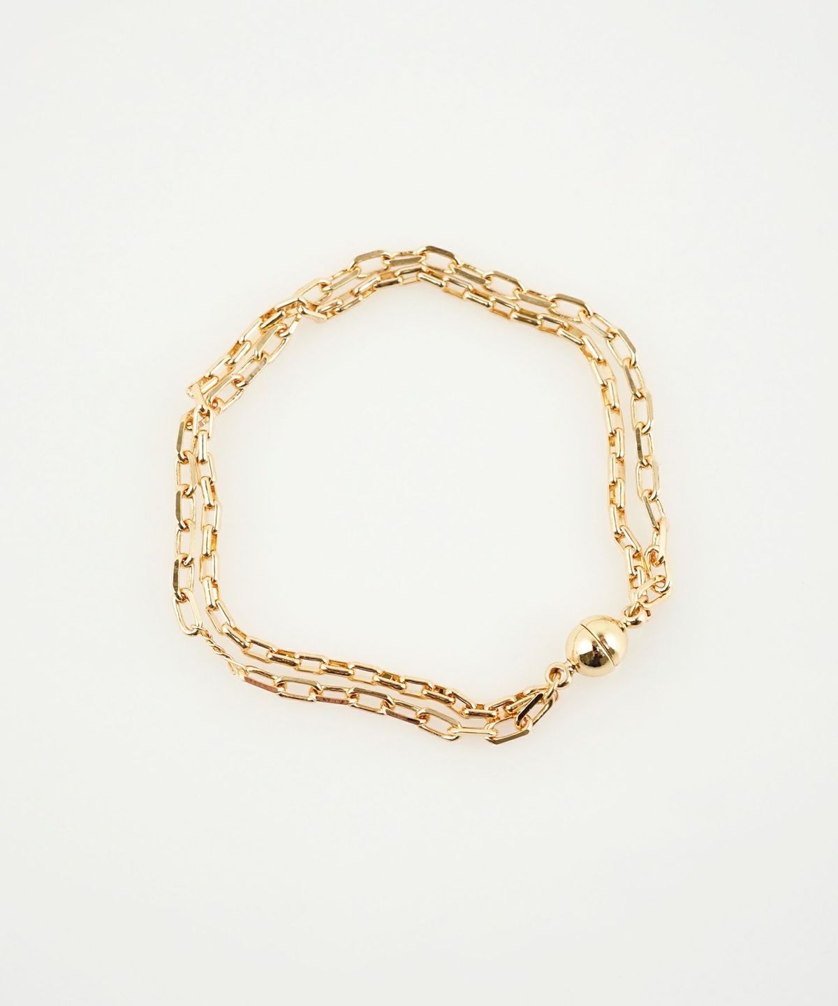 アズキダブルチェーンマグネットブレスレット