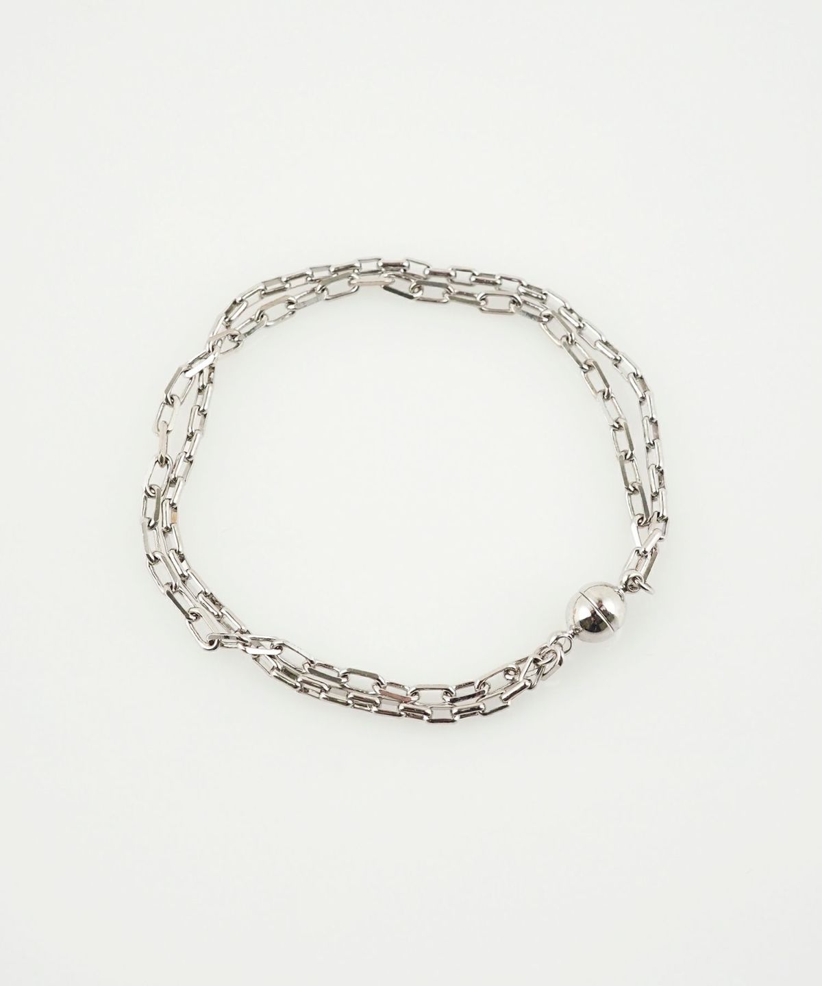 アズキダブルチェーンマグネットブレスレット