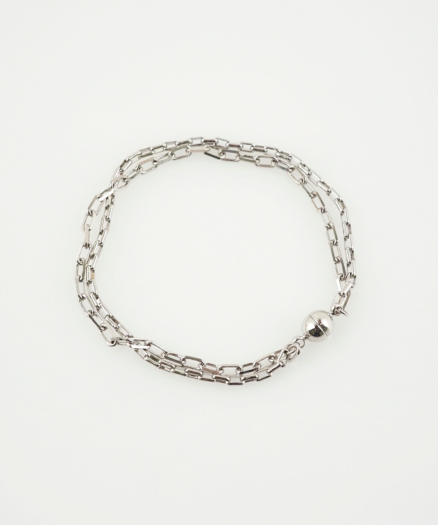 アズキダブルチェーンマグネットブレスレット