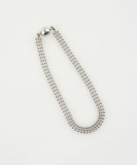 フラットボールフチェーンマグネットブレスレット