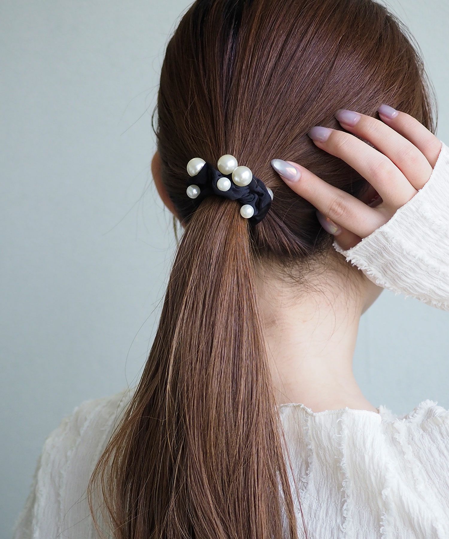 ランダムパールスリムシュシュ