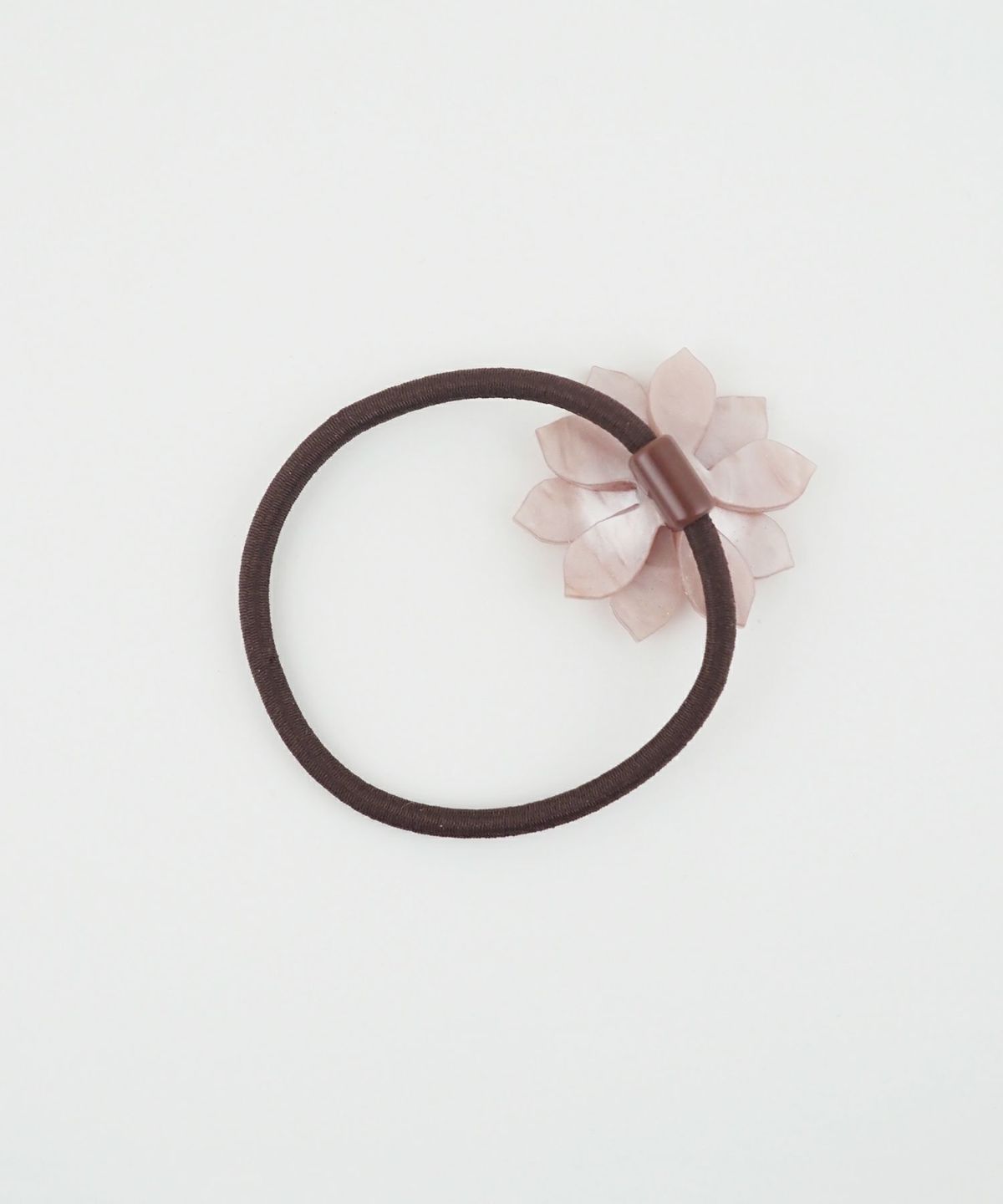 メタルビジューフラワーポニー