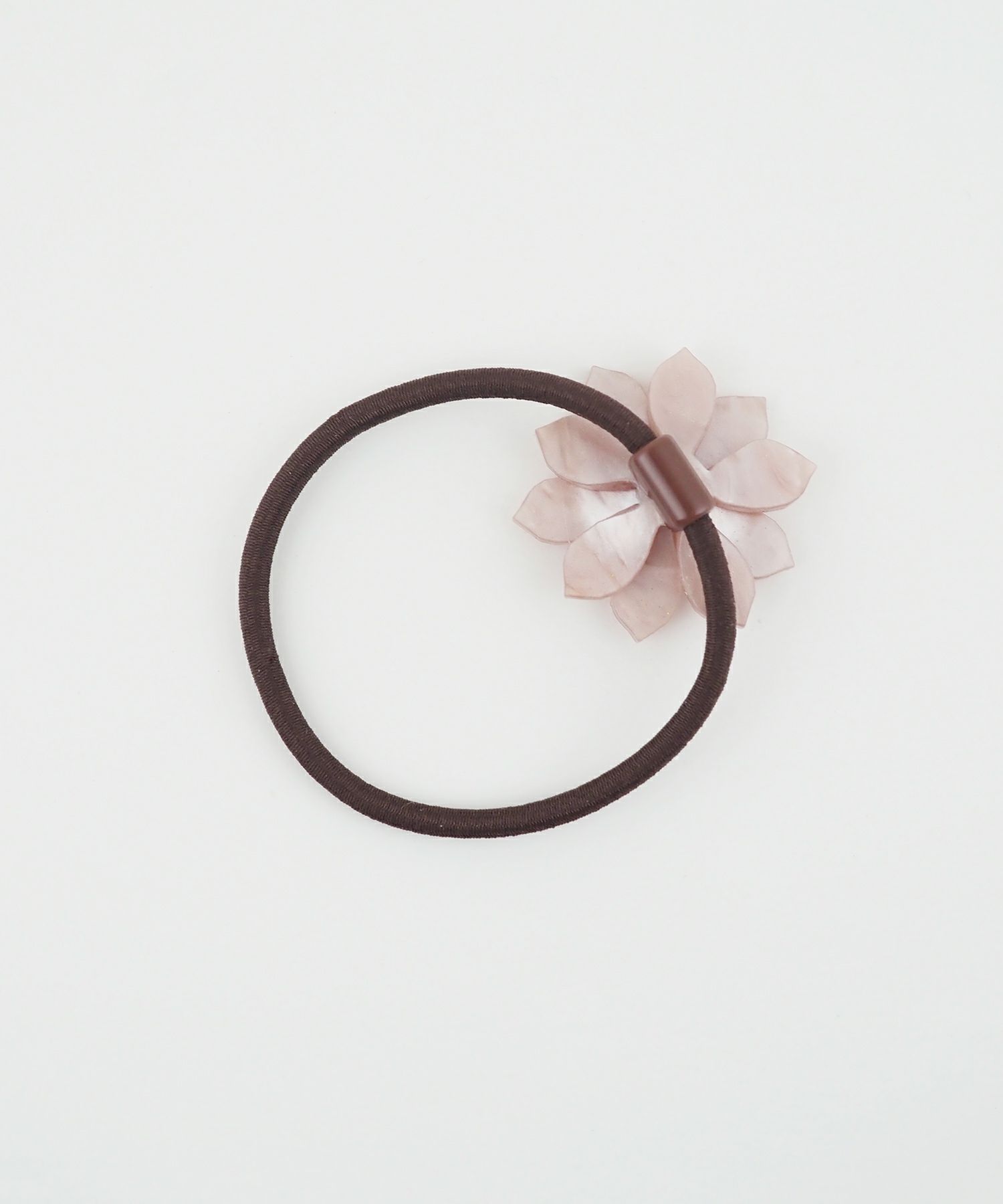 メタルビジューフラワーポニー