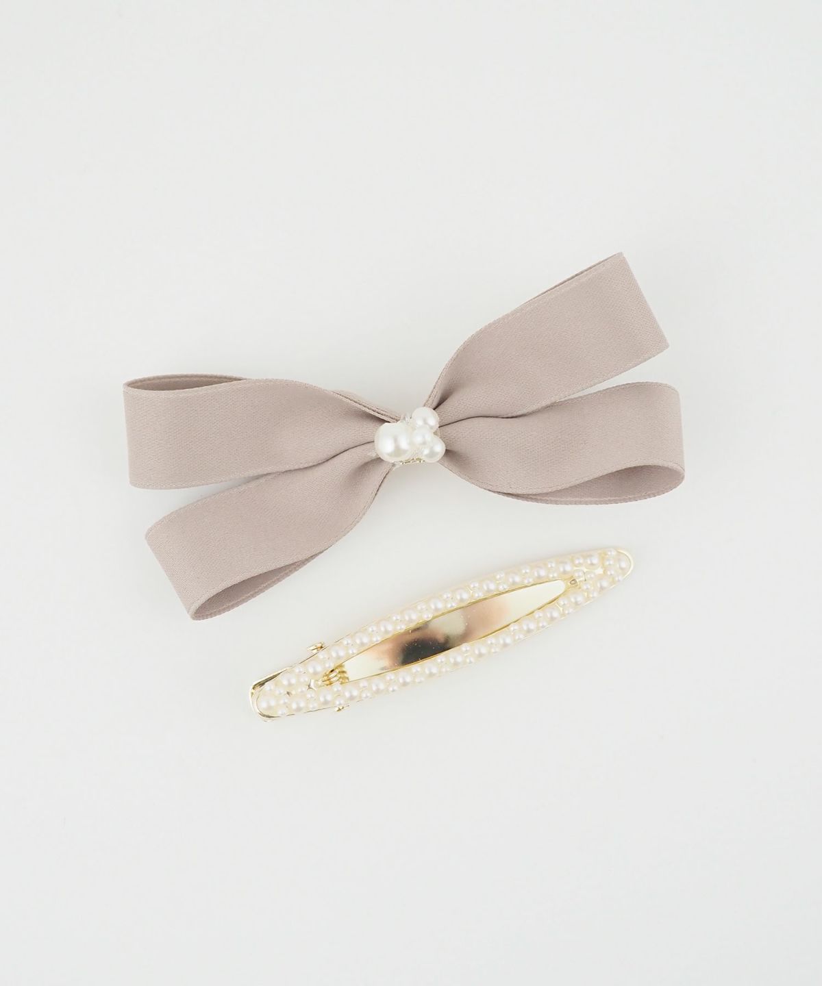 リボンパールクリップセット