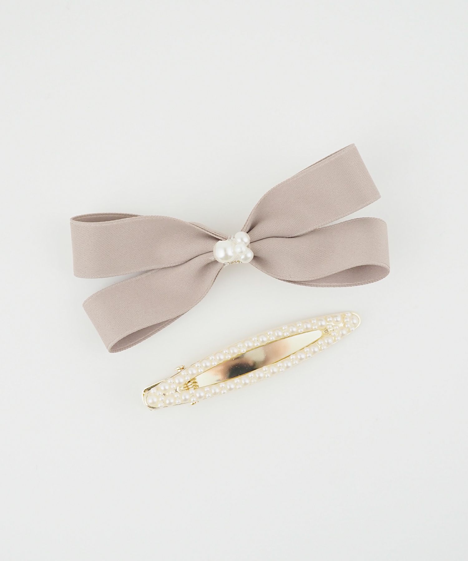 リボンパールクリップセット