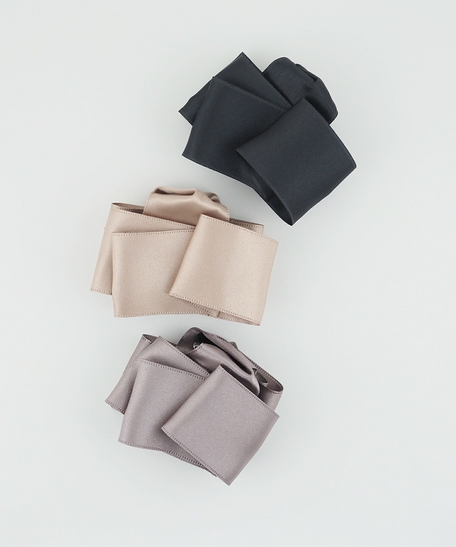 サテンフリルバンスクリップ