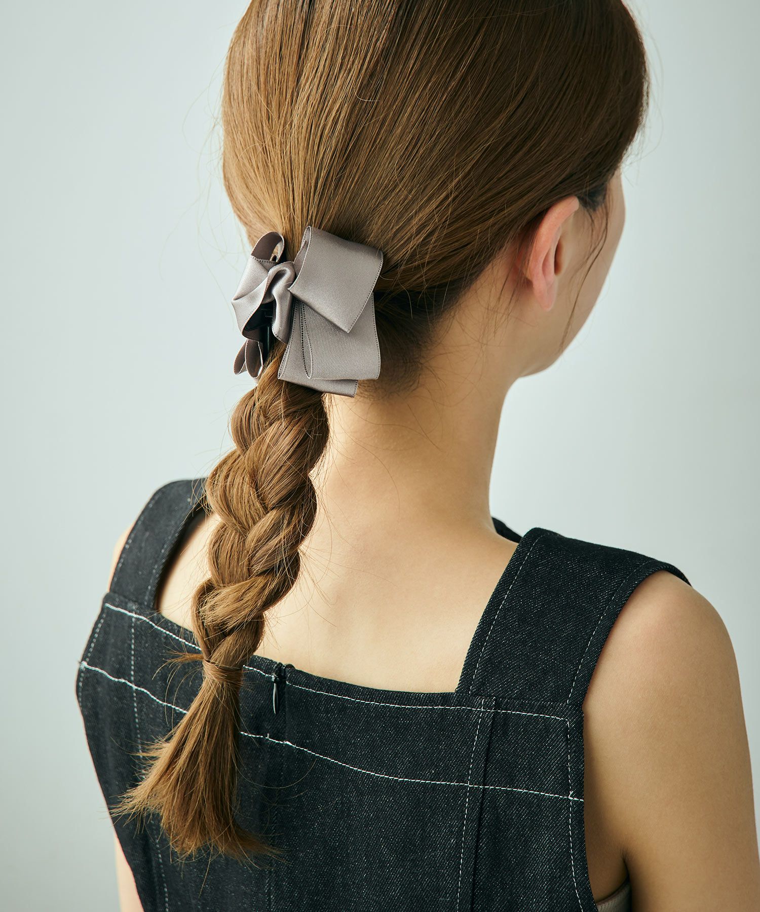 サテンフリルバンスクリップ