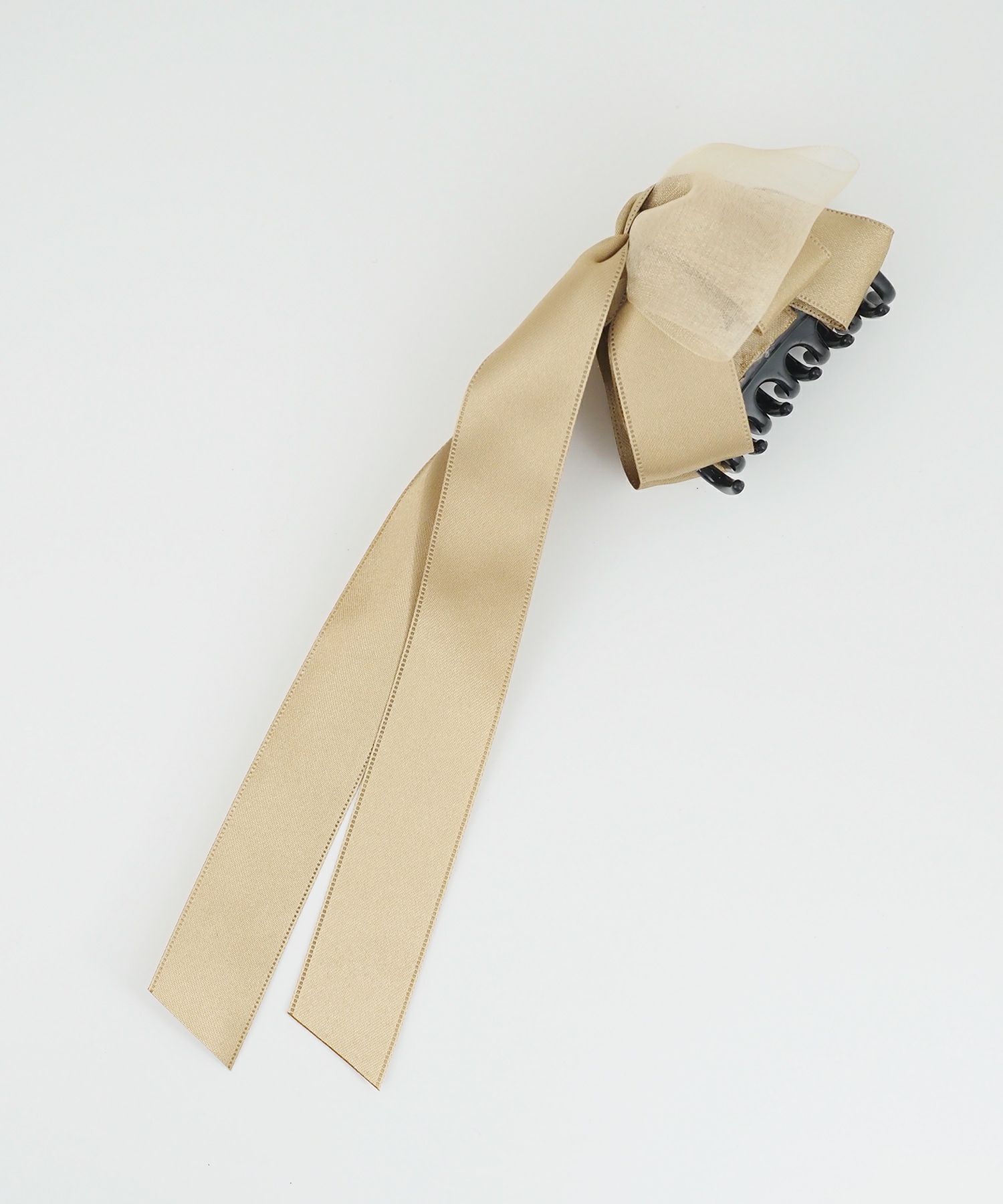 シアーサテンリボンバンスクリップ