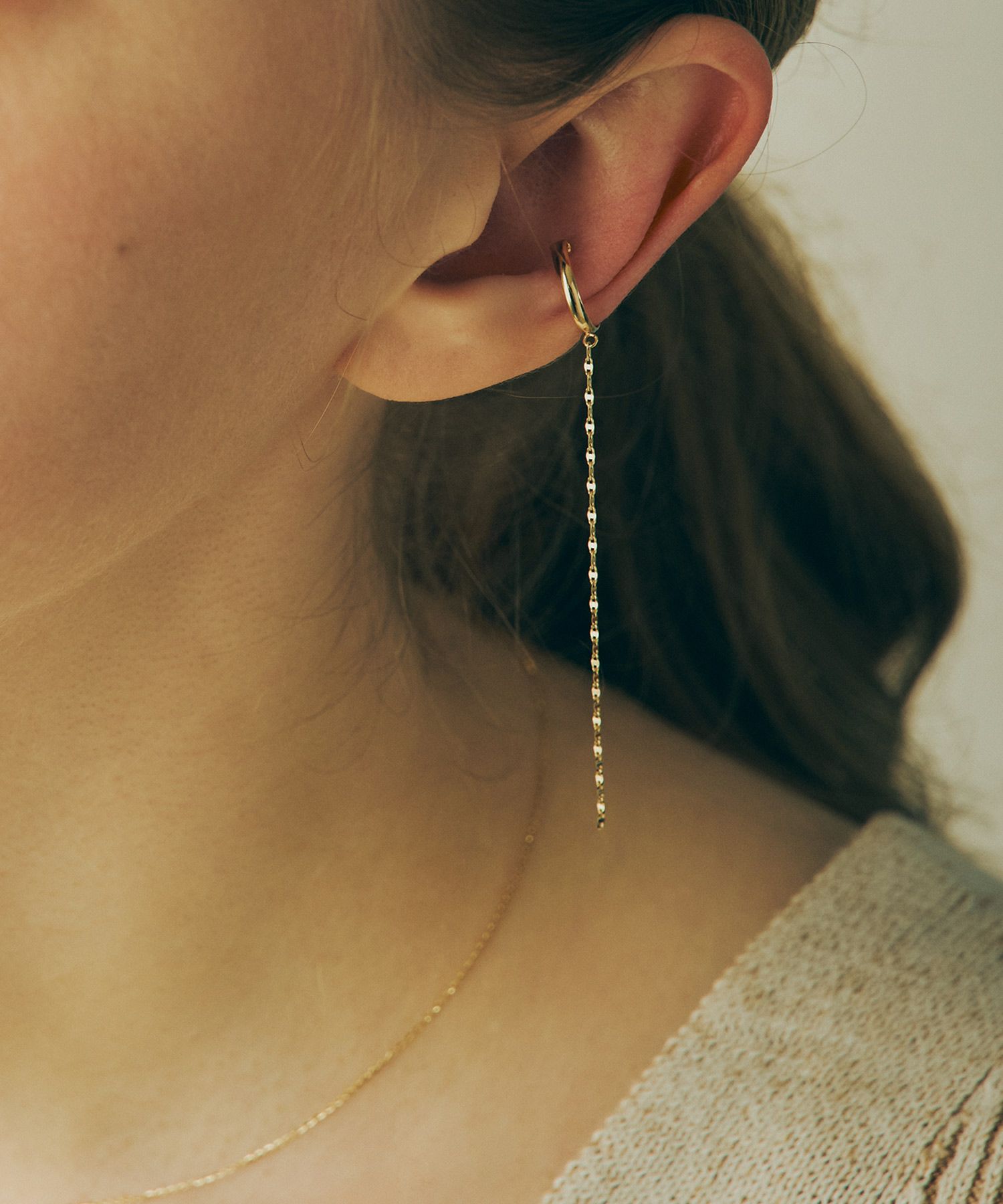 【web限定】[K10]マリーナチェーンイヤーカフ