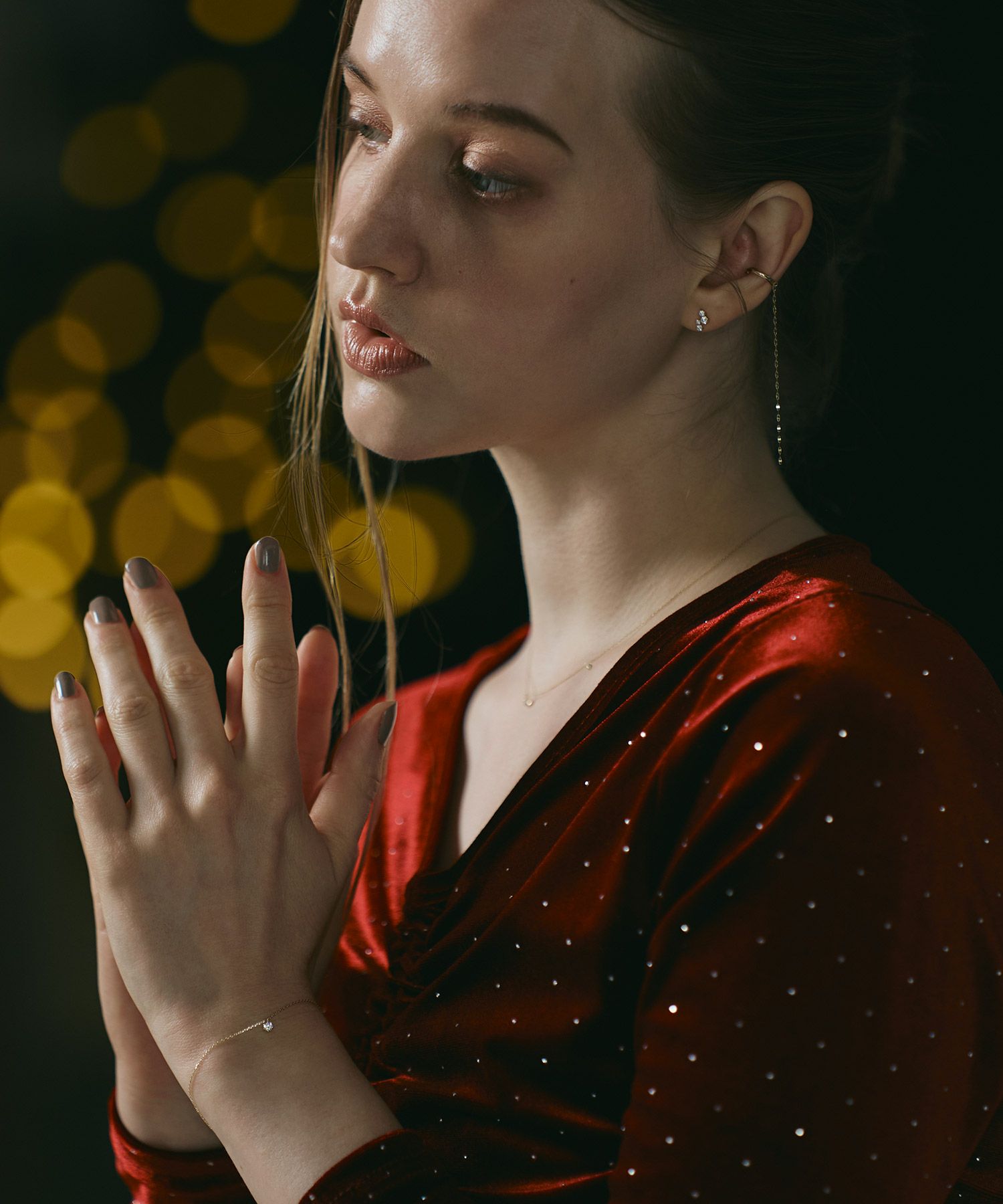 【web限定】[K10]マリーナチェーンイヤーカフ