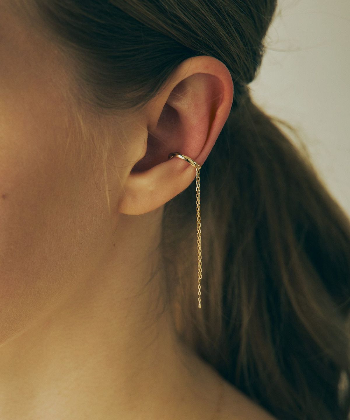 【web限定】[K10]ダブルチェーンイヤーカフ