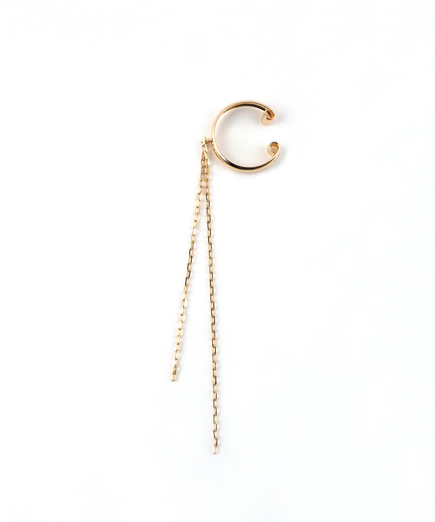 【web限定】[K10]ダブルチェーンイヤーカフ