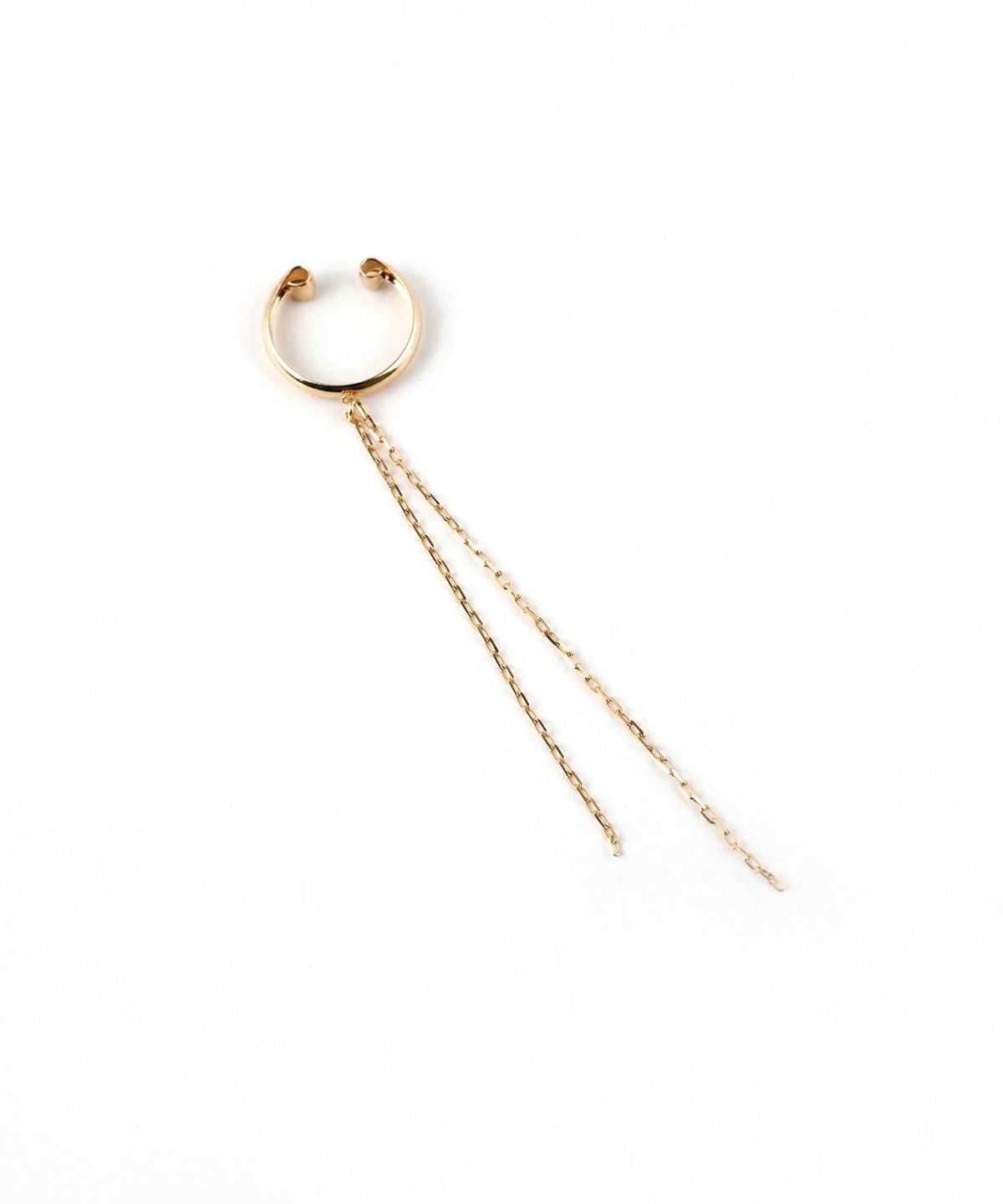 【web限定】[K10]ダブルチェーンイヤーカフ