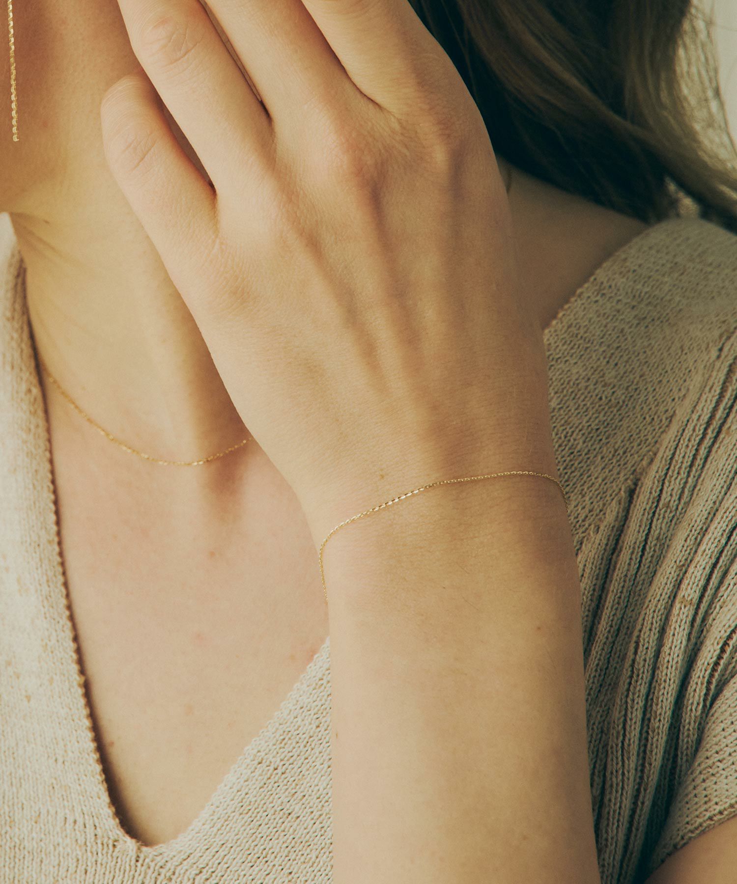 【web限定】[K10]シャインカットチェーンブレスレット