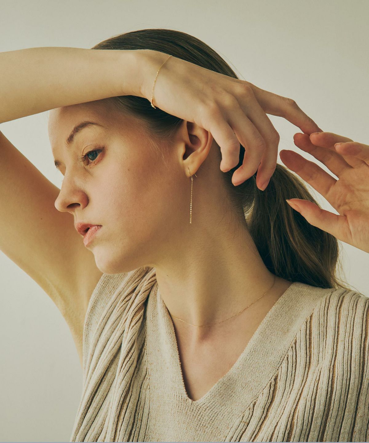 【web限定】[K10]シャインカットチェーンブレスレット