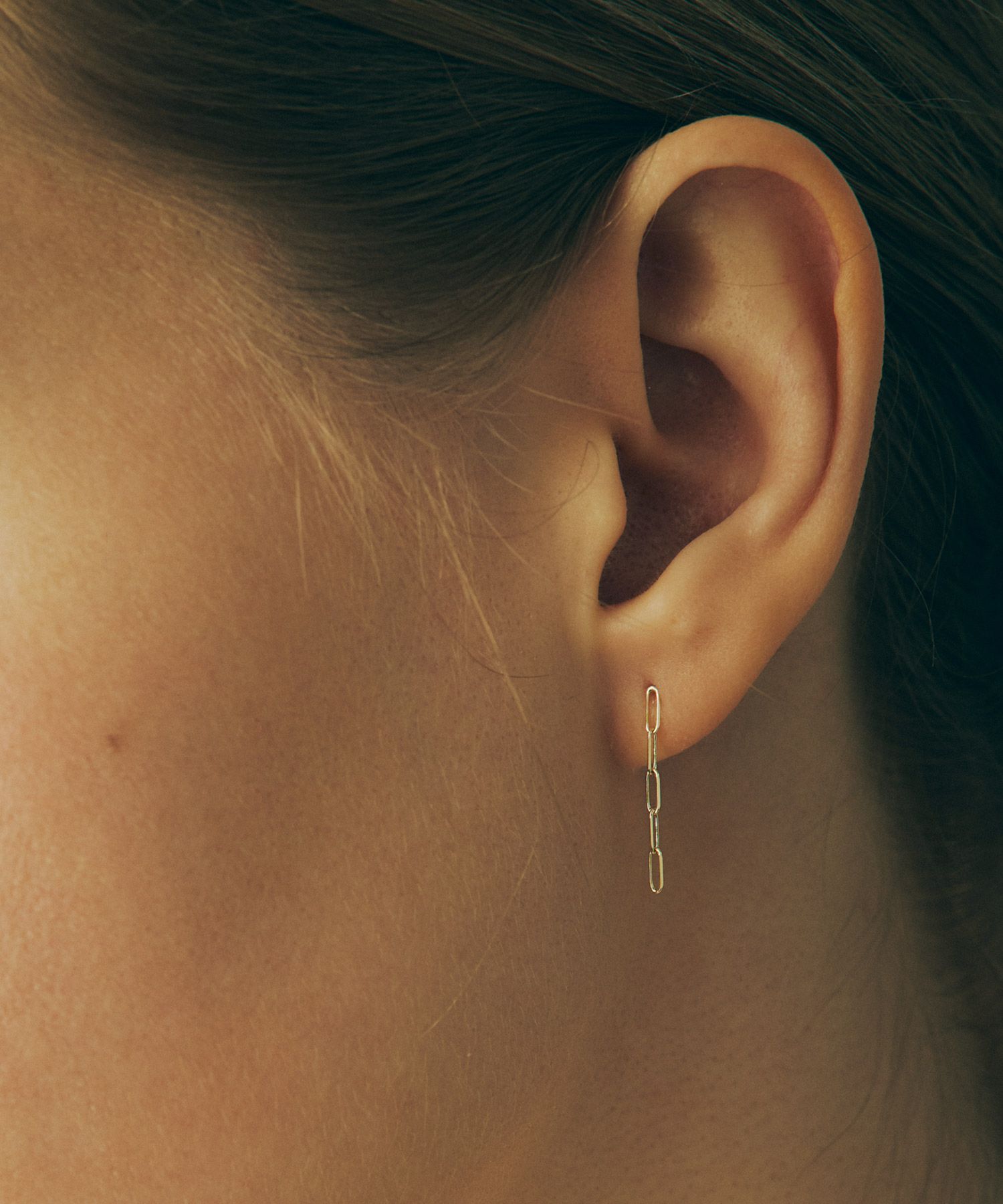 【web限定】[K10]ペーパークリップチェーンピアス