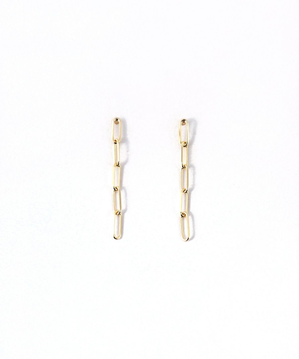 【web限定】[K10]ペーパークリップチェーンピアス
