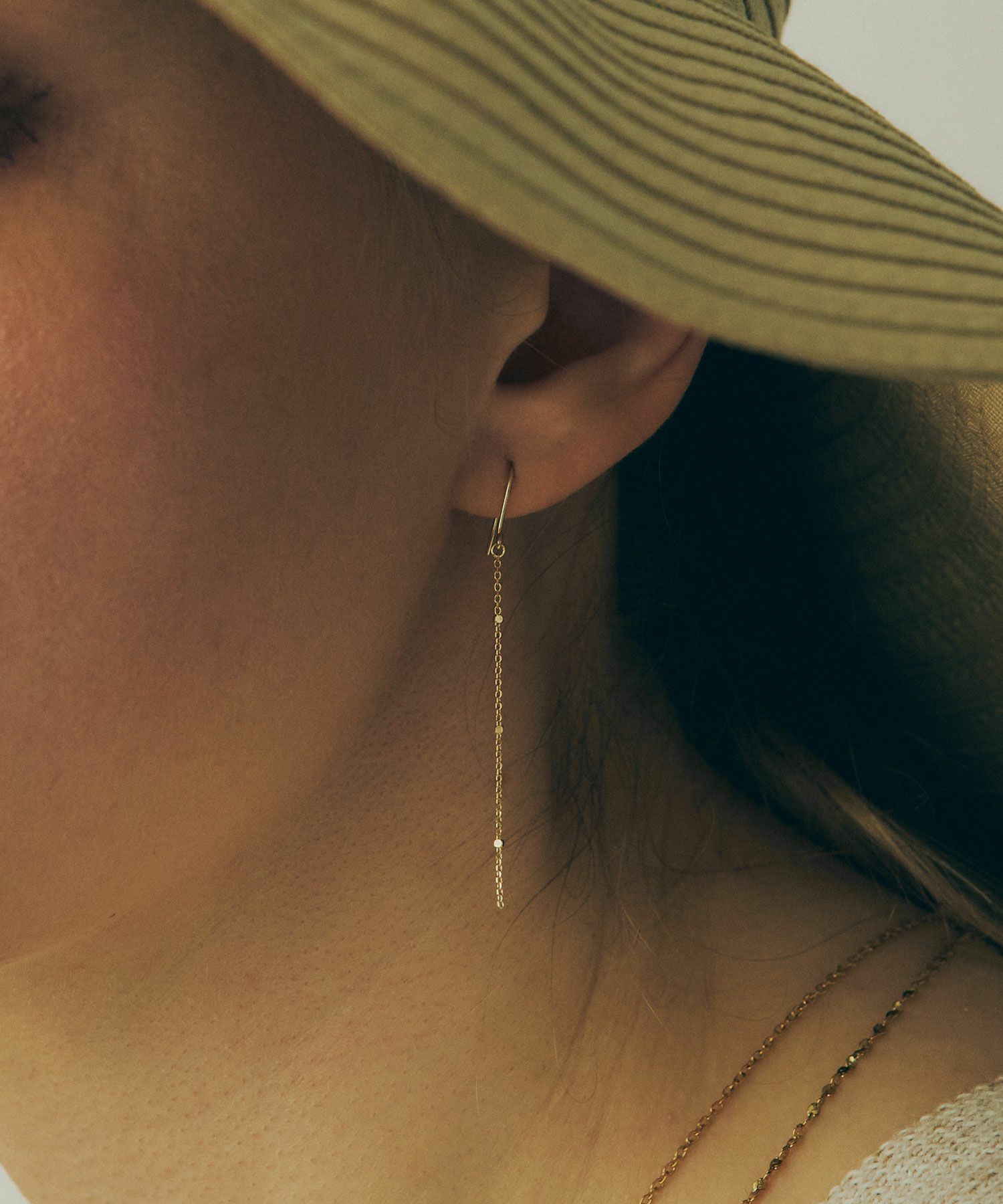 【web限定】[K10]グリッターチェーンピアス