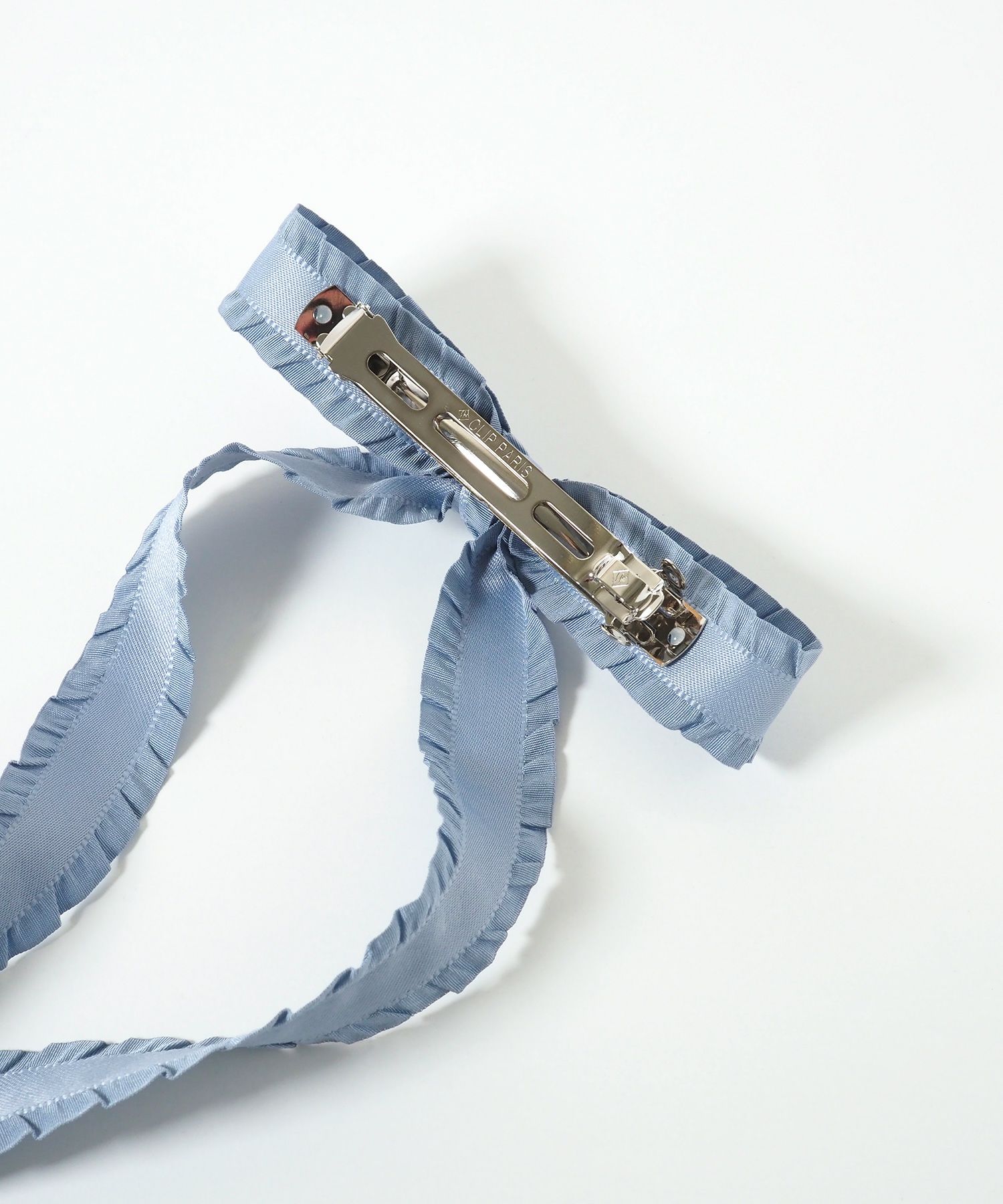 フリルサテンリボンバレッタ【nuage】