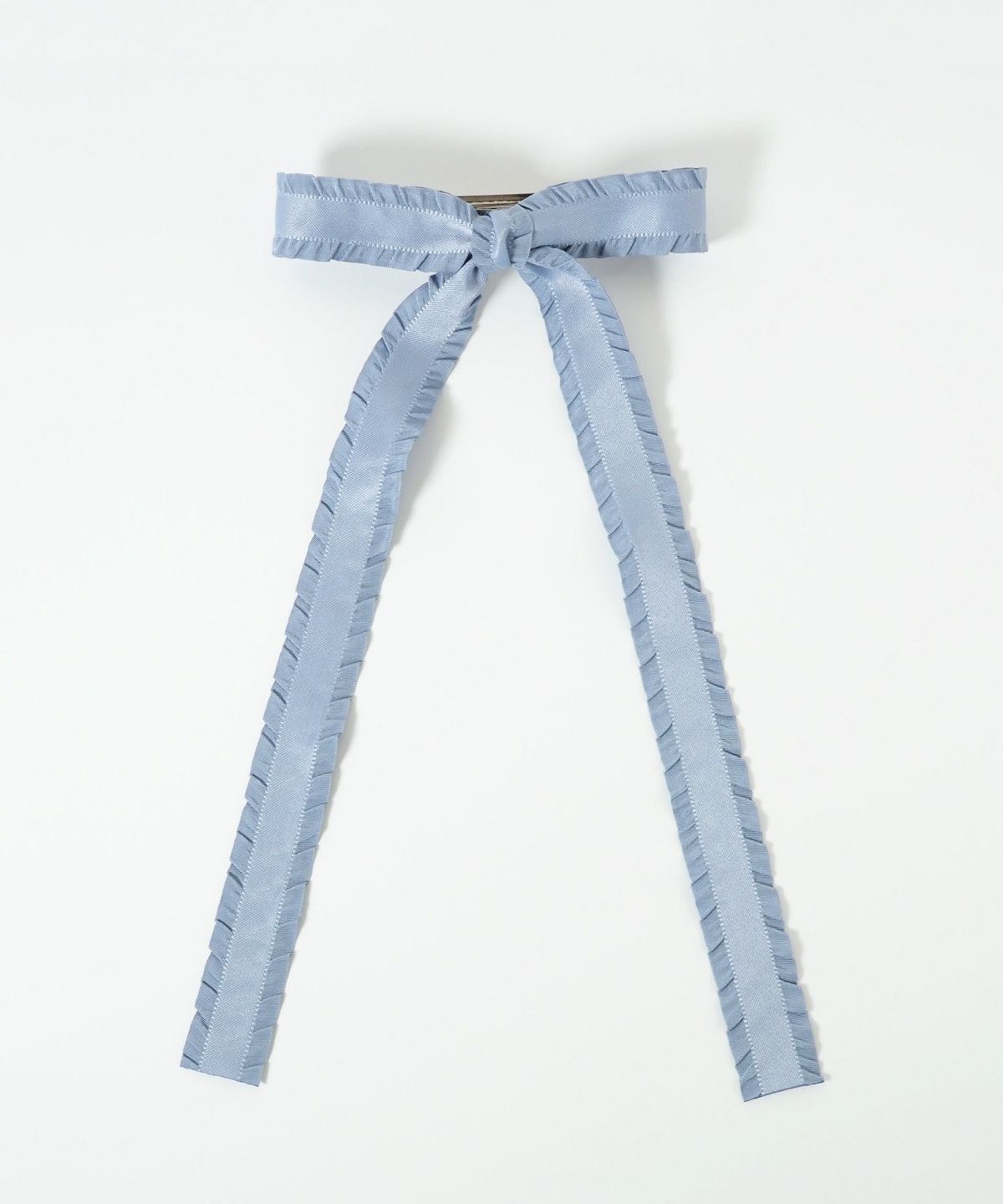 フリルサテンリボンバレッタ【nuage】