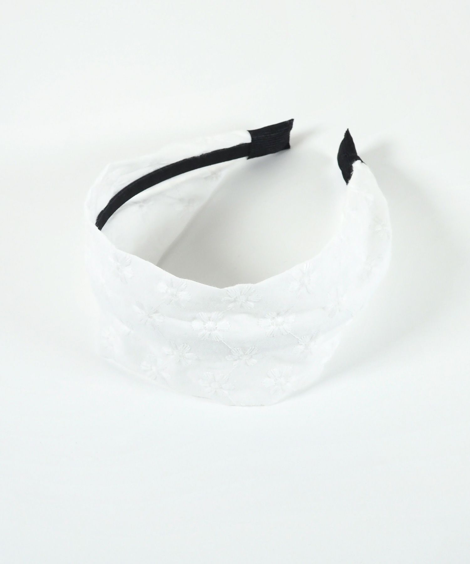 コットンフラワーレースワイドカチューシャ【nuage】