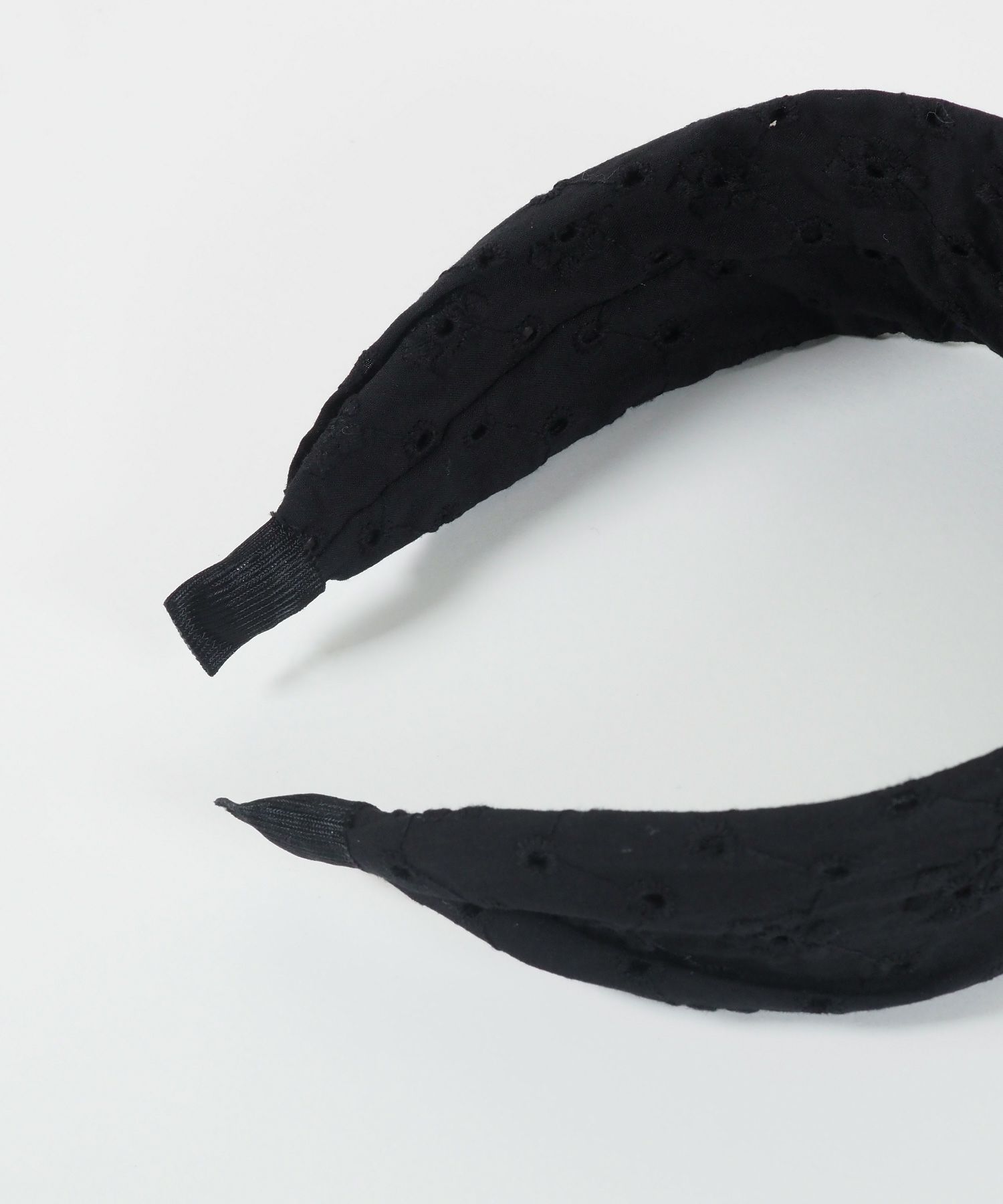 コットンレースワイドカチューシャ【nuage】