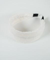 コットンレースワイドカチューシャ【nuage】