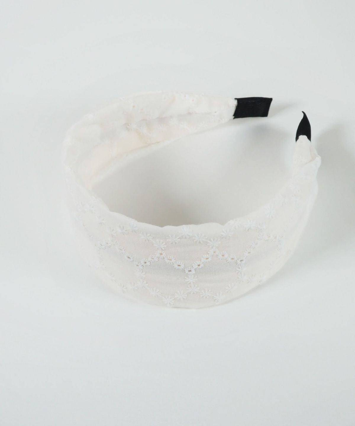 コットンレースワイドカチューシャ【nuage】