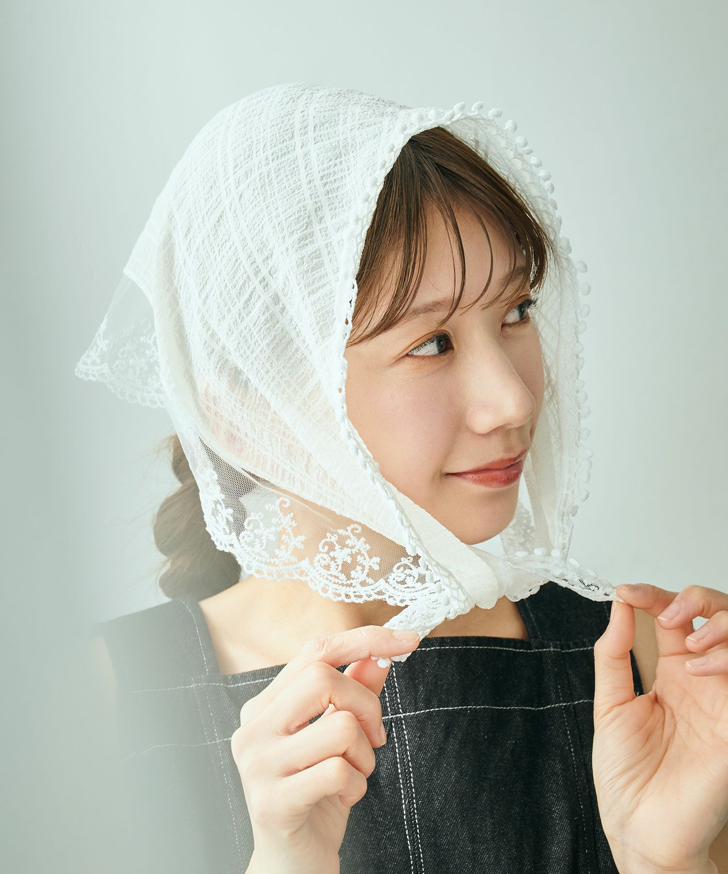 レースチェックバブーシュカ【nuage】 | 【公式】MUK ONLINE SHOP