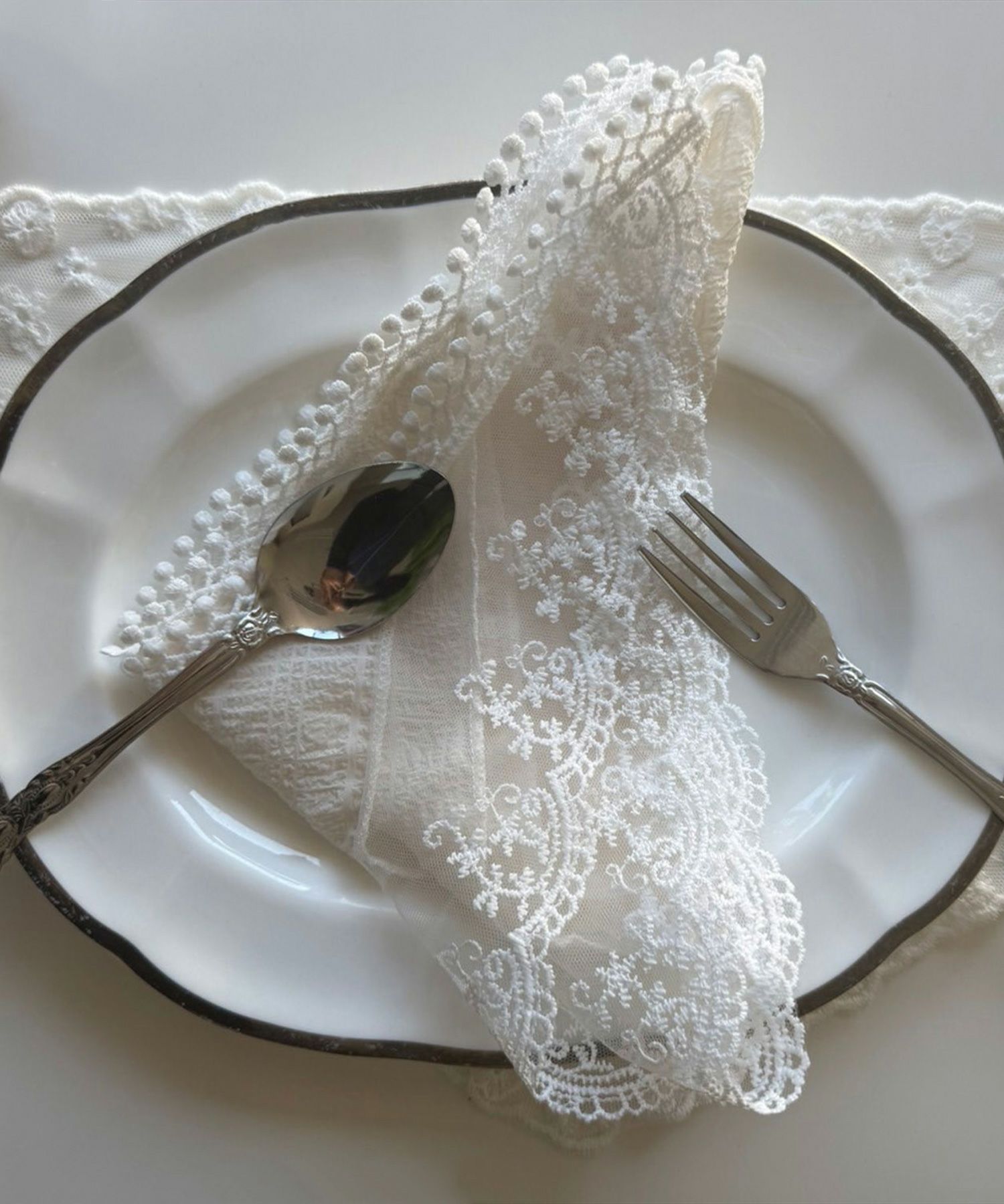 レースチェックバブーシュカ【nuage】