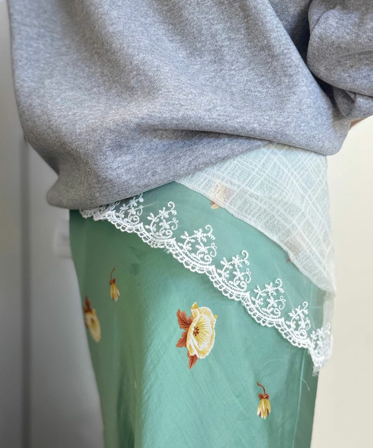 レースチェックバブーシュカ【nuage】