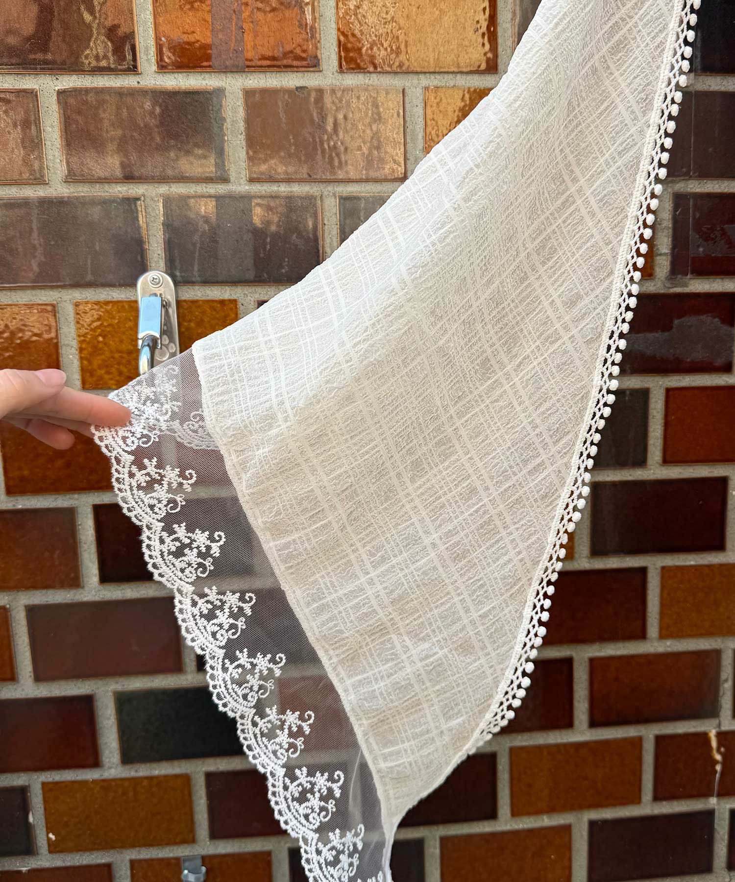 レースチェックバブーシュカ【nuage】