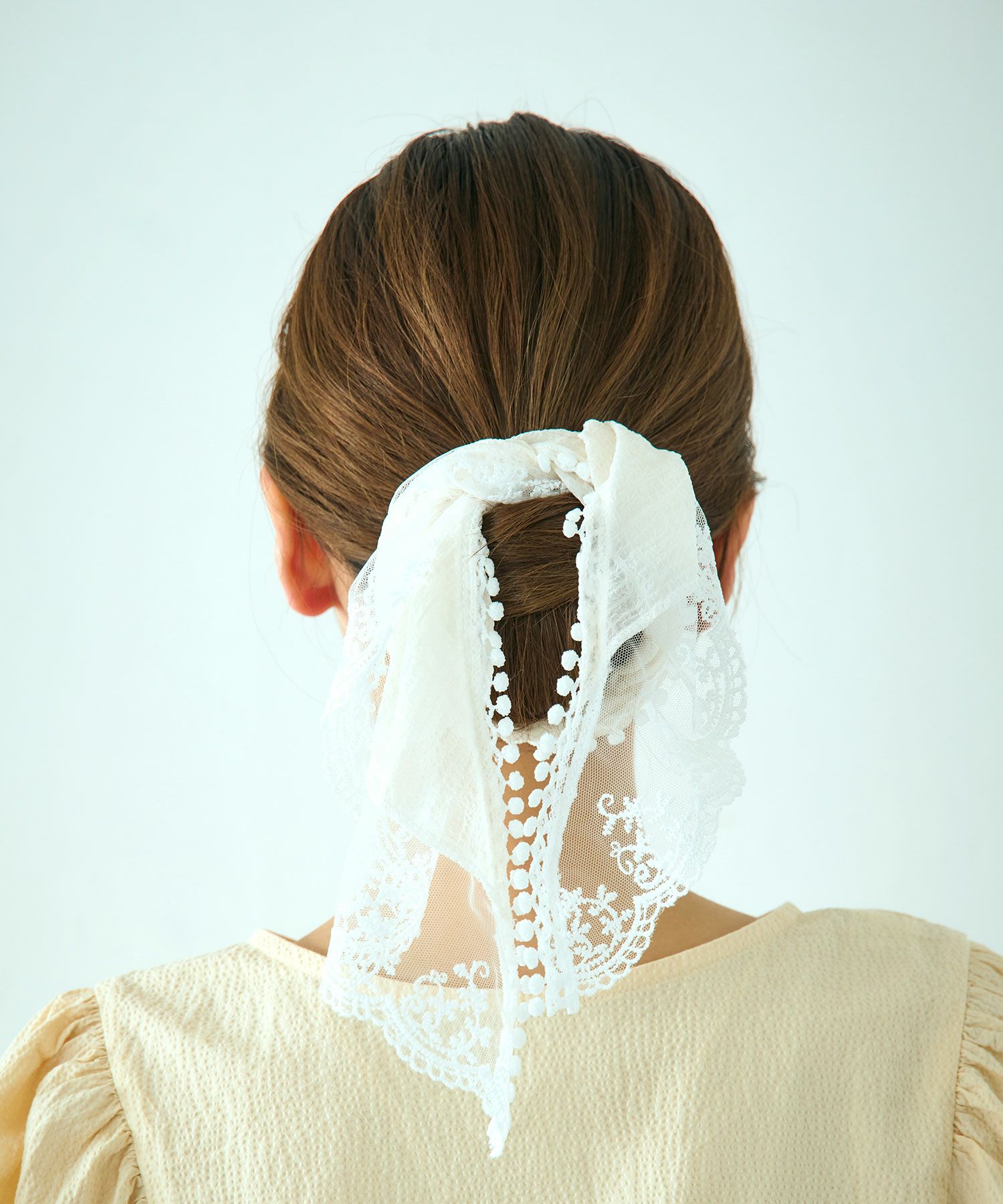 レースチェックバブーシュカ【nuage】