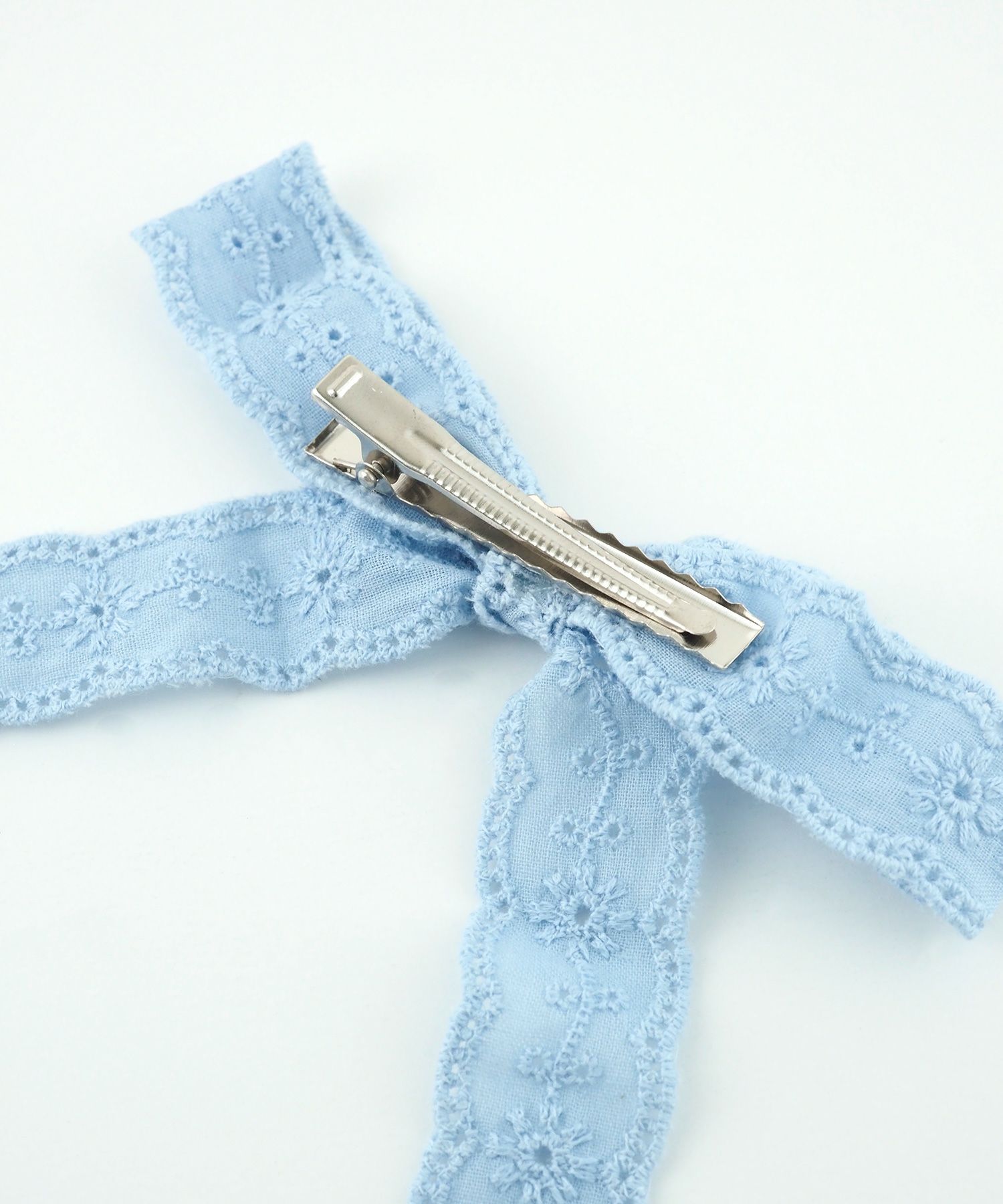 コットンレースリボンクリップ2Pセット【nuage】