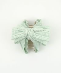 コットンレースリボンフロントバンスクリップ【nuage】