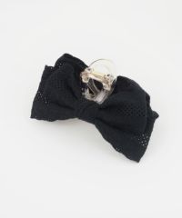 コットンレースリボンサイドバンスクリップ【nuage】