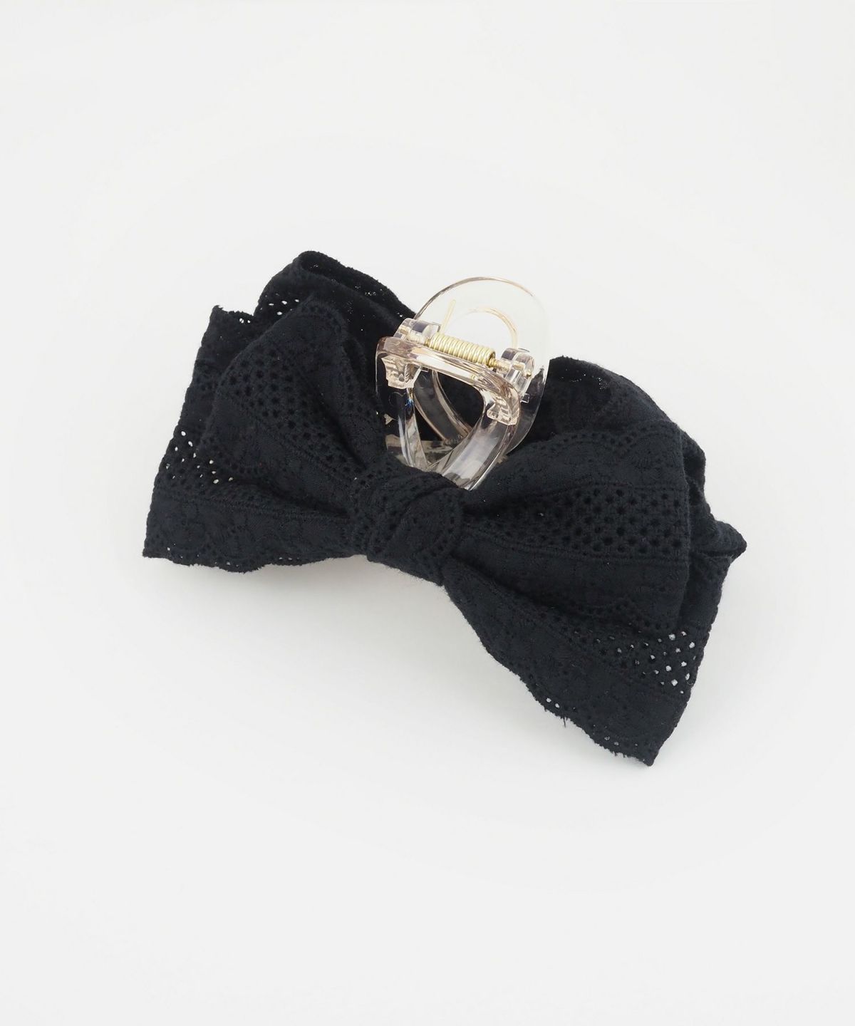 コットンレースリボンサイドバンスクリップ【nuage】