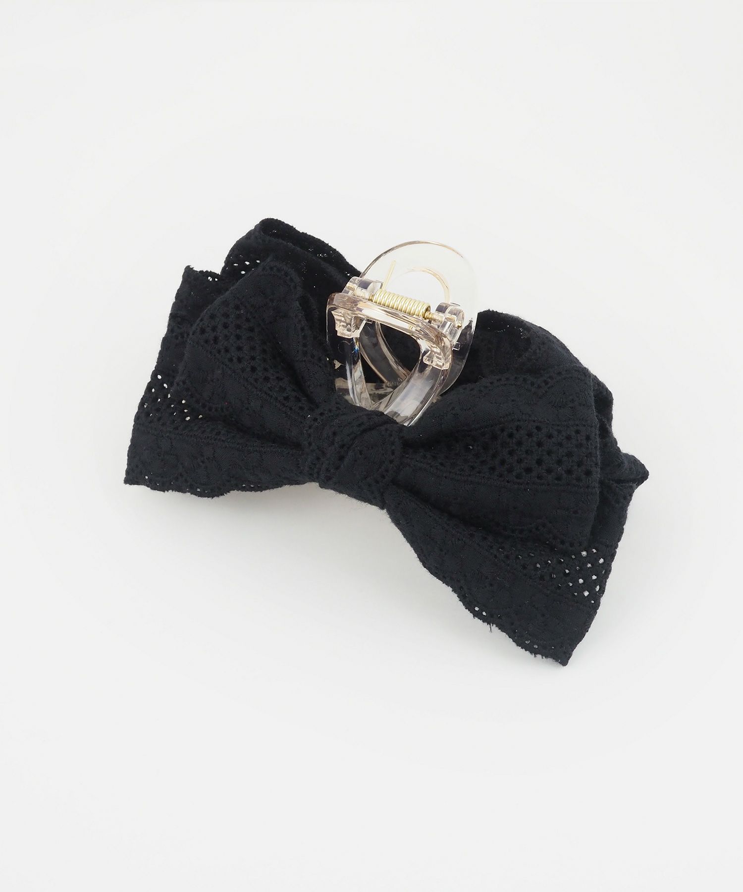 コットンレースリボンサイドバンスクリップ【nuage】