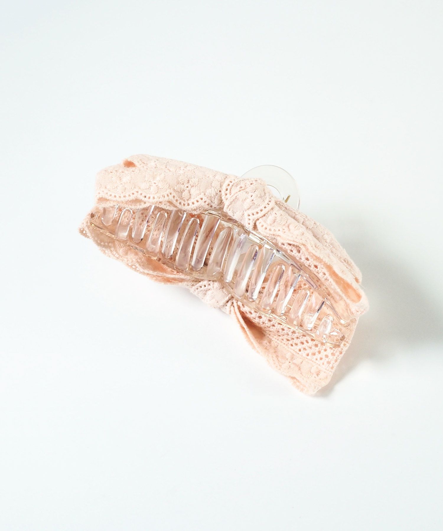 コットンレースリボンサイドバンスクリップ【nuage】