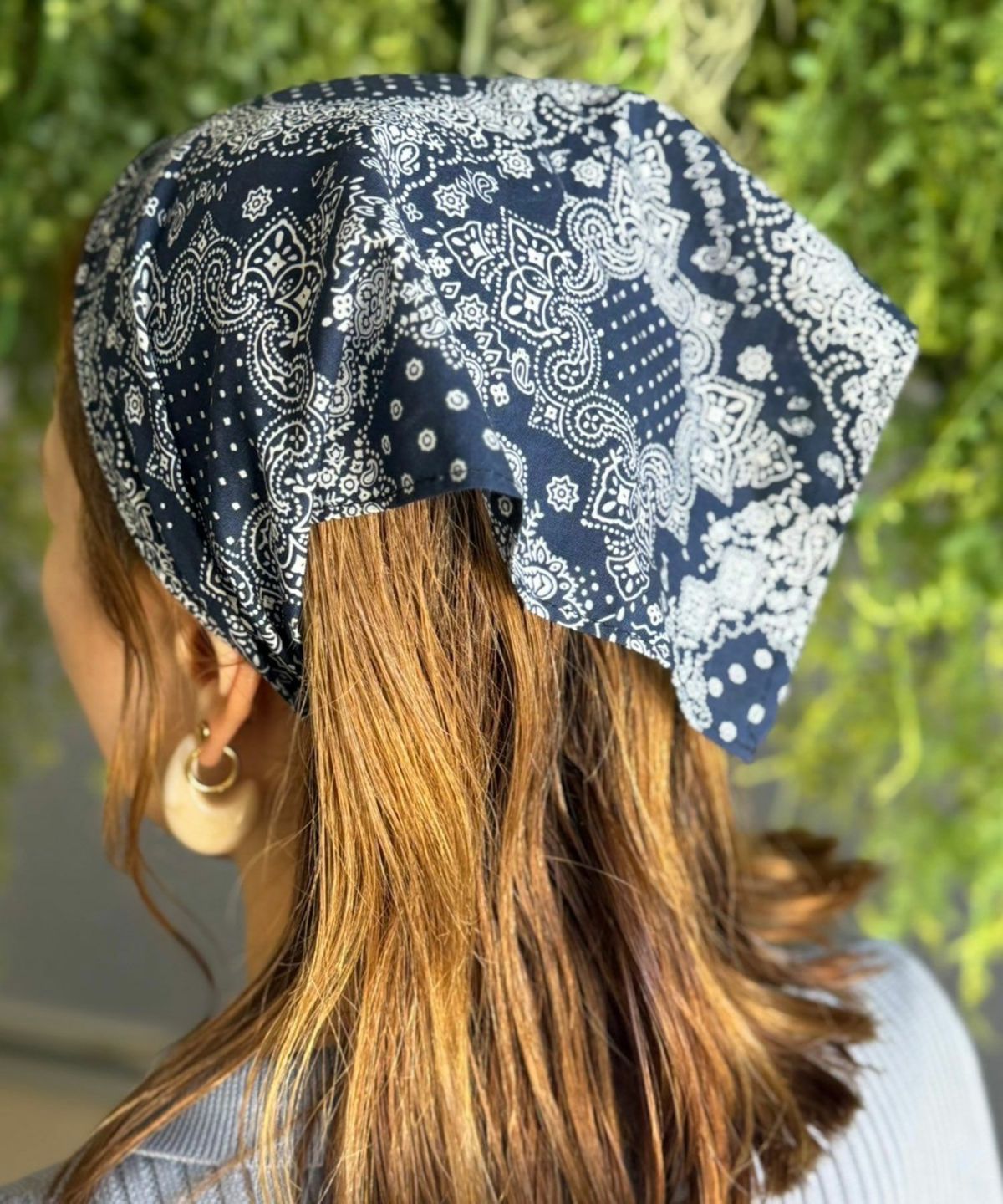 ペイズリー柄2wayスカーフターバン【nuage】