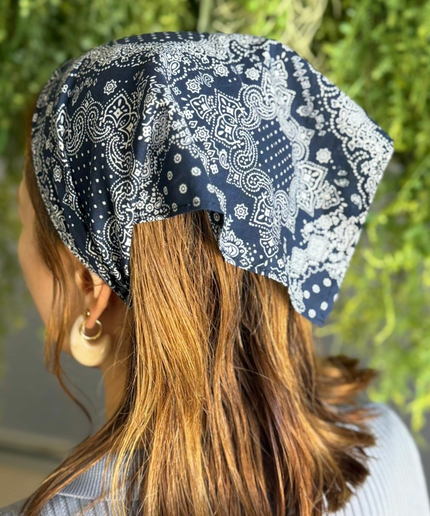 ペイズリー柄2wayスカーフターバン【nuage】