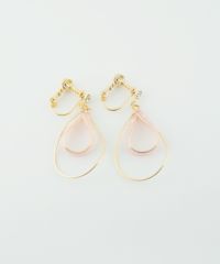 ダブルシズクシェルIMFスプリングイヤリング