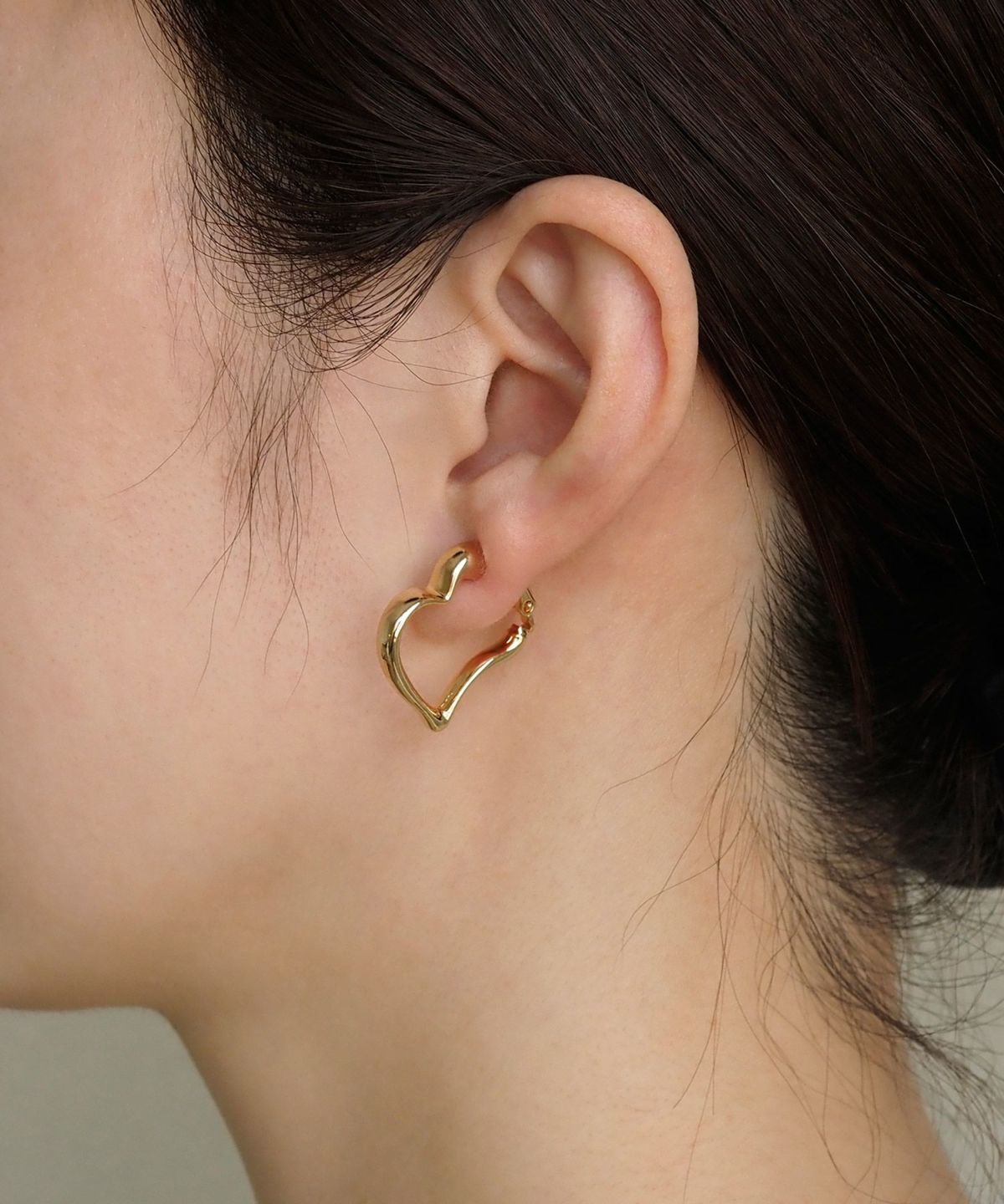 ハートフープIMUFURETイヤリング