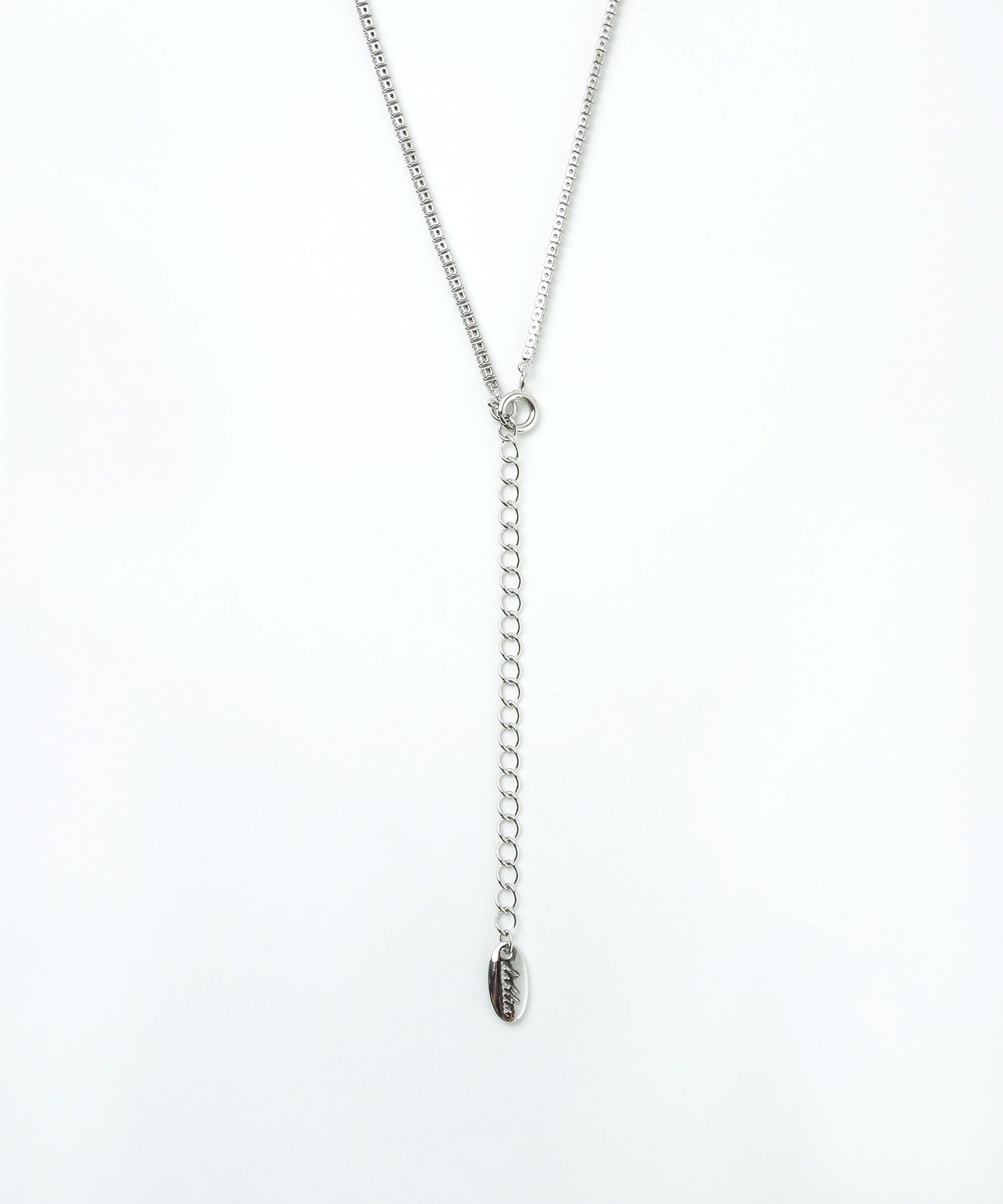 キュービックハートシャイニーネックレス【Dahlia】