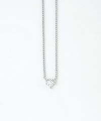 キュービックハートシャイニーネックレス【Dahlia】