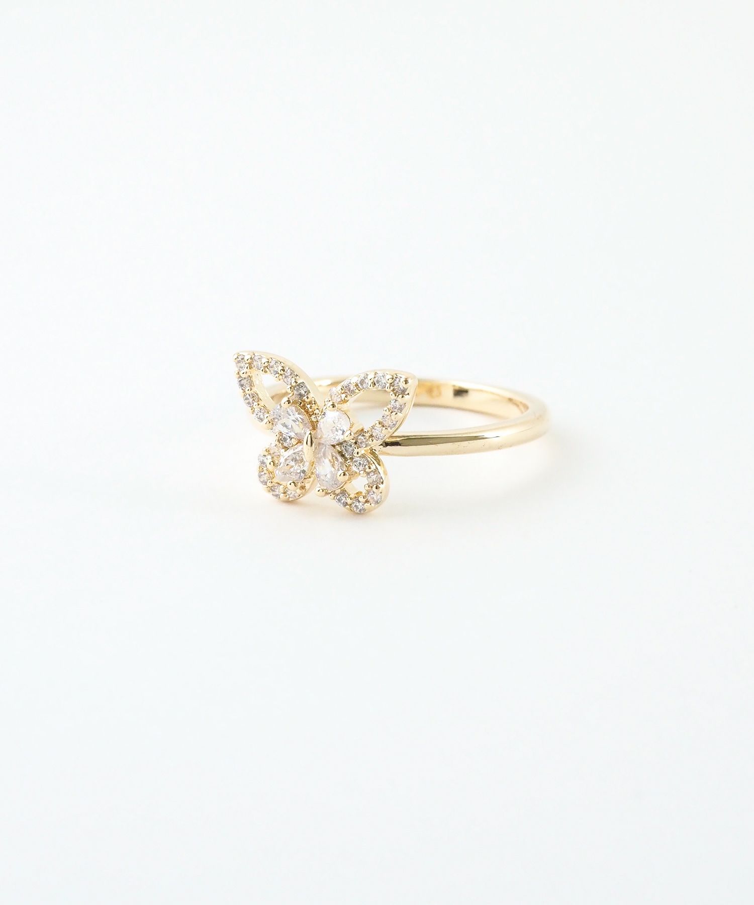 バタフライシルエットリング【Dahlia】