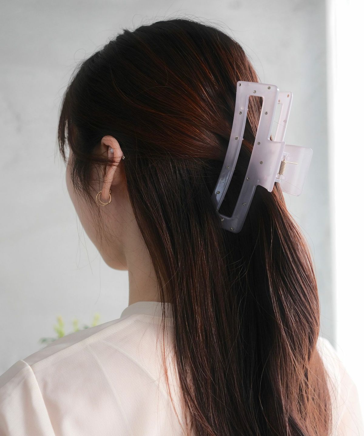 ドットストーンスモーキースクエアバンスクリップ